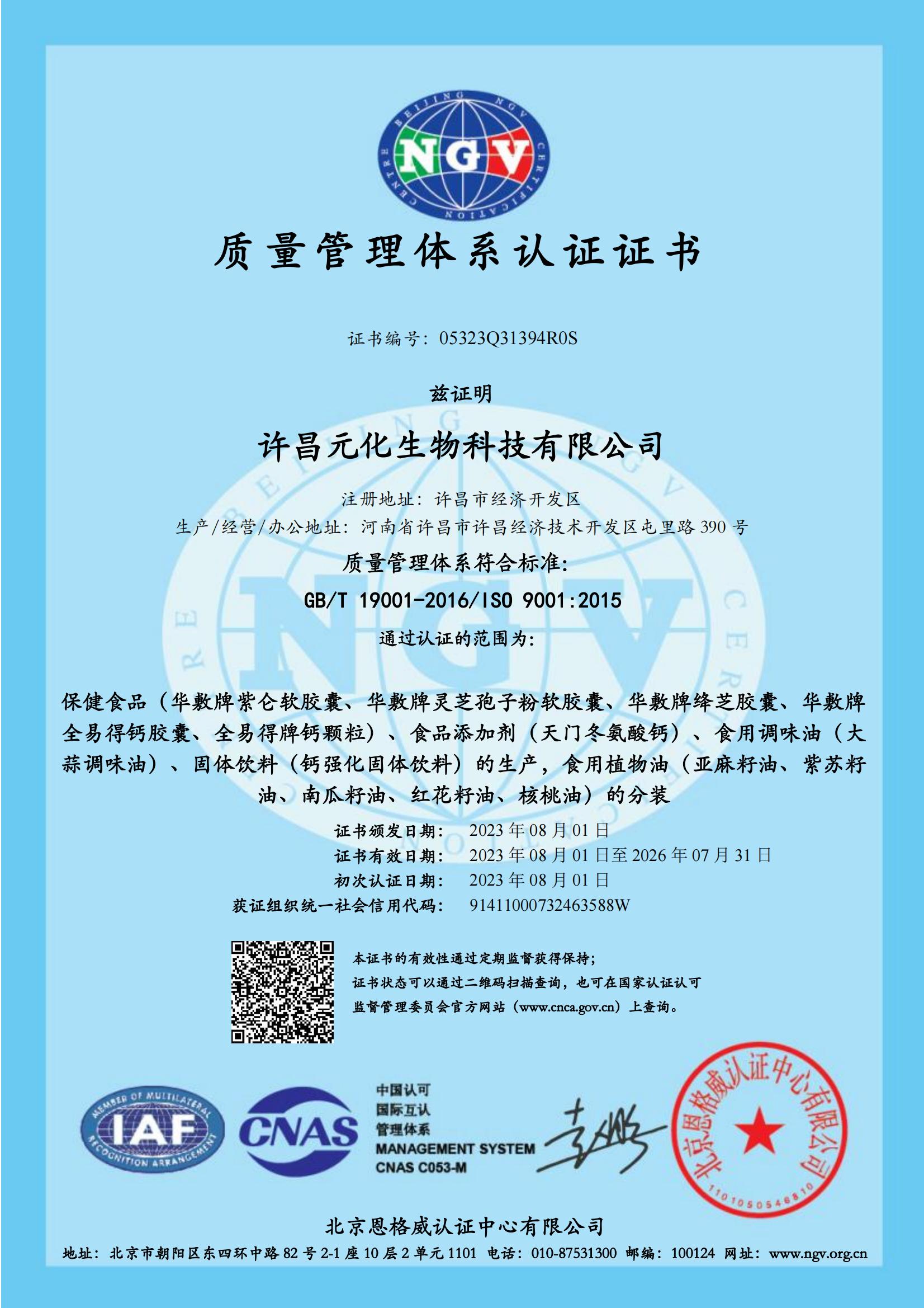 ISO9001中文